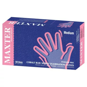 NITRYLEX MAXTER - Nitrilové rukavice (bez pudru) tmavě modré, 100 ks, XL