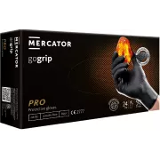 MERCATOR® GOGRIP - Nitrilové rukavice, bez pudru, 50 ks, černé, XXL