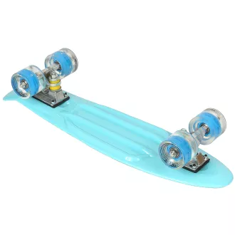 Pennyboard ENERO BABY BLUE, 56 cm s LED kolečky