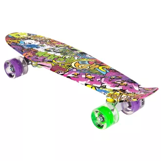 Pennyboard ENERO 56cm s LED kolečky, VINTAGE
