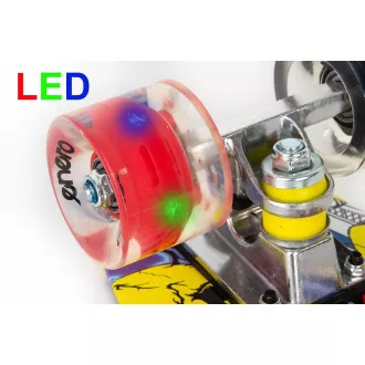 Pennyboard ENERO STREET-ART, 56 cm s LED kolečky Pennyboard ENERO STREET-ART, 56 cm s LED kolečky
