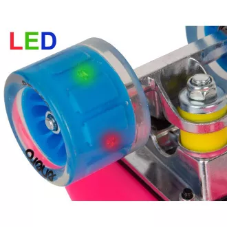 Pennyboard ENERO RUBY, 56 cm s LED kolečky