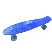 Pennyboard s LED kolečky, 56 cm DARK BLUE