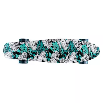 Pennyboard MOVINO Chameleon (DoublePrint) se svítícími LED kolečky, 56cm