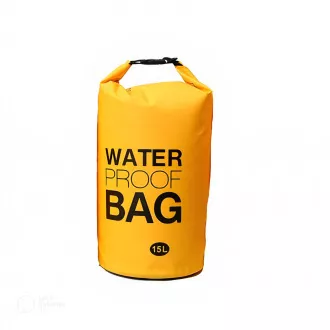Vodotěsný vak Dry Bag 15 l, Žlutá