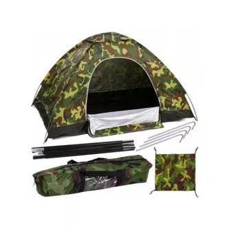 Turistický stan pro max. 3 osoby, 2x2m, maskáčový Turistický stan pro max. 3 osoby, 2x2m, maskáčový