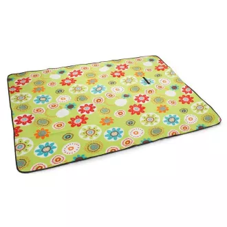Pikniková deka se spodní nepromokavou vrstvou 150x200 cm, kytičky