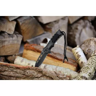 Pružinový nůž s křesadlem 21cm