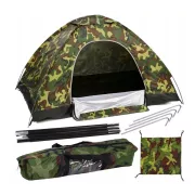 Turistický stan pro 4 osoby maskáčový 2 x 2,5 m