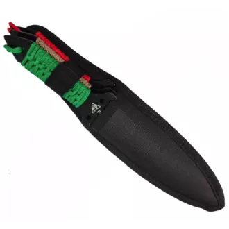 Sada vrhacích nožů s pouzdrem, 25 cm 3 ks