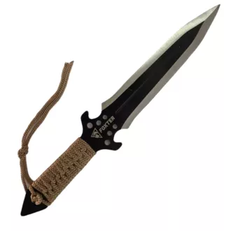 Sada vrhacích nožů s pouzdrem, 25 cm 3 ks