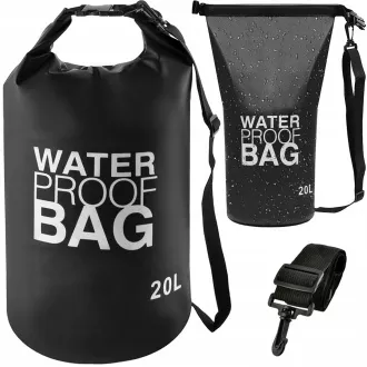 Vodotěsný vak Dry Bag 20 l, Šedá