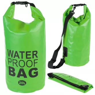 Vodotěsný vak Dry Bag 20 l, Zelená