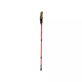 Trekingové hole Nordic Walking s ergonomickou, korkovou rukojetí, 135 cm, 2 ks, Černá
