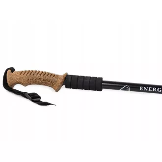 Trekingové hole Nordic Walking s ergonomickou, korkovou rukojetí, 135 cm, 2 ks, Modrá