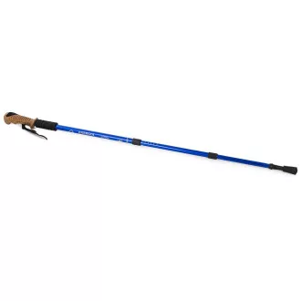 Trekingové hole Nordic Walking s ergonomickou, korkovou rukojetí, 135 cm, 2 ks, Modrá