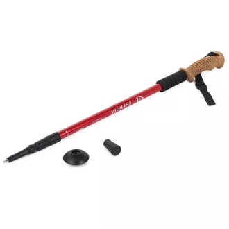 Trekingové hole Nordic Walking s ergonomickou, korkovou rukojetí, 135 cm, 2 ks, Modrá