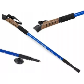 Trekingové hole Nordic Walking s korkovou rukojetí, 135 cm, 2 ks, Černá