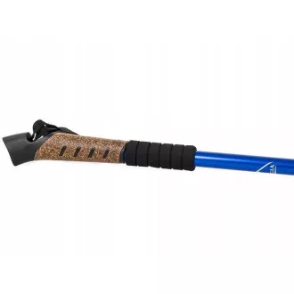 Trekingové hole Nordic Walking s korkovou rukojetí, 135 cm, 2 ks, Černá