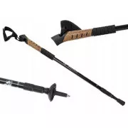 Trekingové hole Nordic Walking s korkovou rukojetí, 135 cm, 2 ks, Červená