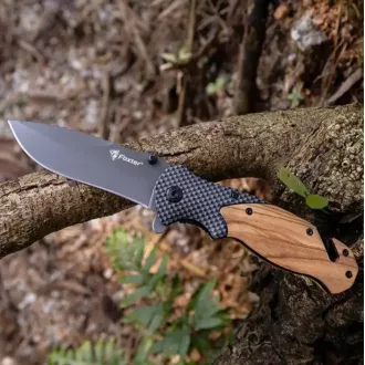 FOXTER Skládací záchranářský lovecký nůž, 21 cm