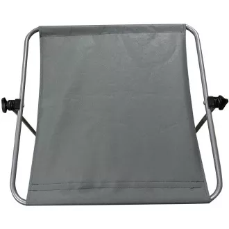 Skládací plážové lehátko křeslo na kolečkách, 116x62x62-90 cm, šedé Skládací plážové lehátko křeslo na kolečkách, 116x62x62-90 cm, šedé