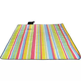 Pikniková deka 200x200 cm s ALU potahem, pruhy - pastelová Pikniková deka 200x200 cm s ALU potahem, pruhy - pastelová