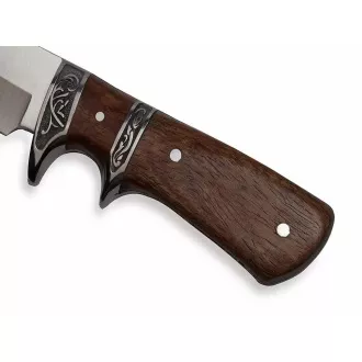 Turistický nůž 31 cm s dřevěnou rukojetí a pouzdrem