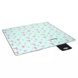 Pikniková deka 200x200 cm MINT FLAMINGO
