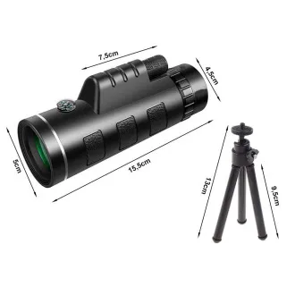 GENETIC-OPTIC Turistický monokulár 40x60 se stativem - Použité GENETIC-OPTIC Turistický monokulár 40x60 se stativem - Použité