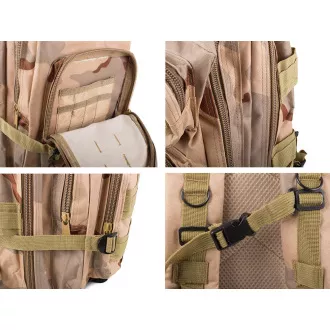Vojenský turistický batoh 30 l, Černá
