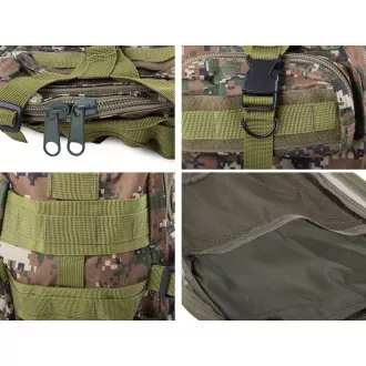 Vojenský turistický batoh 30 l, Černá