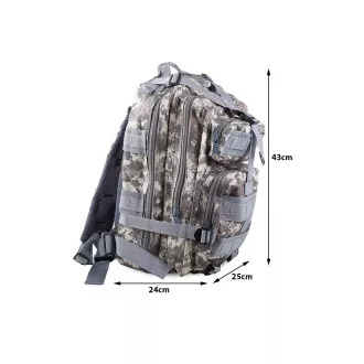 Vojenský turistický batoh 30 l, Černá