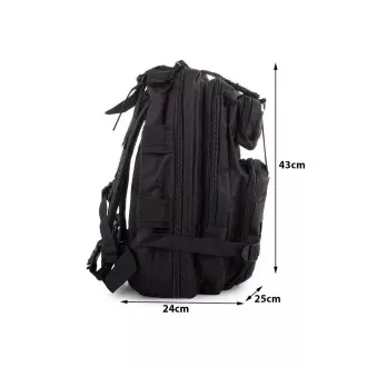 Vojenský turistický batoh 30 l, Černá
