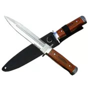 Vojenský lovecký nůž/dýka s pouzdrem 28 cm