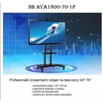 Profesionální stojan na Tv a monitory 43" - 100", výškové nastavení - držák
