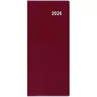 Diář měsíční kapesní Božka PVC bordo