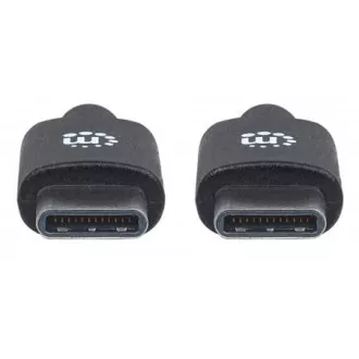 MANHATTAN kabel Hi-Speed USB-C, Type-C Male to Type-C Male, 0, 5m, černý