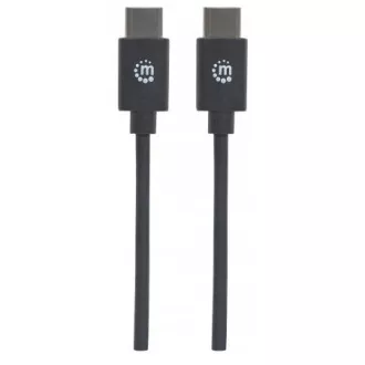 MANHATTAN kabel Hi-Speed USB-C, Type-C Male to Type-C Male, 0, 5m, černý