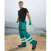 Kalhoty ARDON®COOL TREND s reflex. pruhy zelené | H8934/46