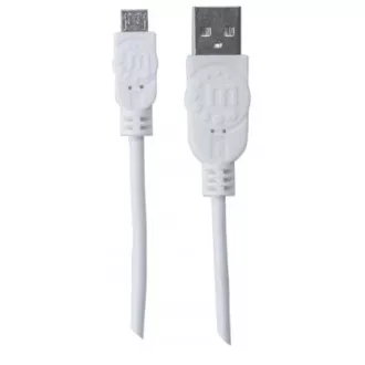 MANHATTAN Kabel propojovací USB 2.0 A Male / Micro-B Male, 1m, bílý