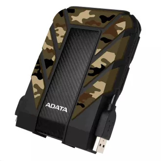 ADATA Externí HDD 2TB 2, 5" USB 3.1 DashDrive Durable HD710M Pro, kamufláž (gumový, nárazu/vodě/prachu odolný)