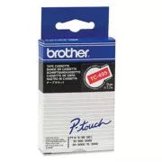 Brother originální páska do tiskárny štítků, Brother, TC-495, bílý tisk/červený podklad, laminovaná, 7.7m, 9mm