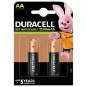 DURACELL Nabíjecí baterie tužková AA 2500 mAh 2 ks
