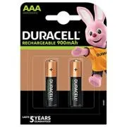 DURACELL Nabíjecí baterie mikrotužková AAA 900 mAh 2 ks