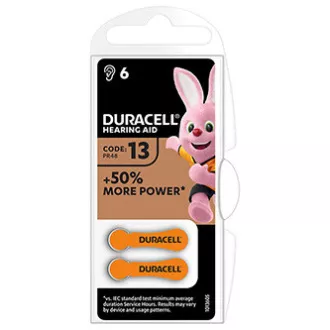 Duracell Jednorázová zinkovzdušná baterie ZA, 6-pack