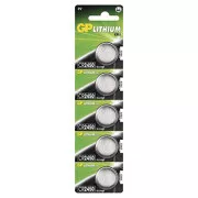 GP Jednorázová lithiová baterie CR2450, 5-pack