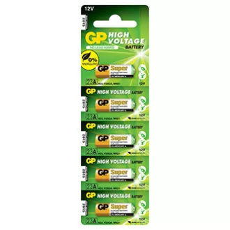 GP Jednorázová alkalická baterie A23, 5-pack