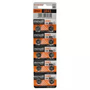 Baterie alkalická, LR43, LR43, 1.5V, Maxell, blistr, 10-pack