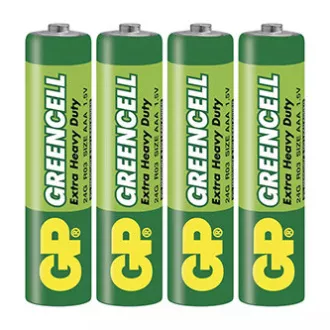 GP Jednorázová zinkochloridová baterie AAA, 4-pack